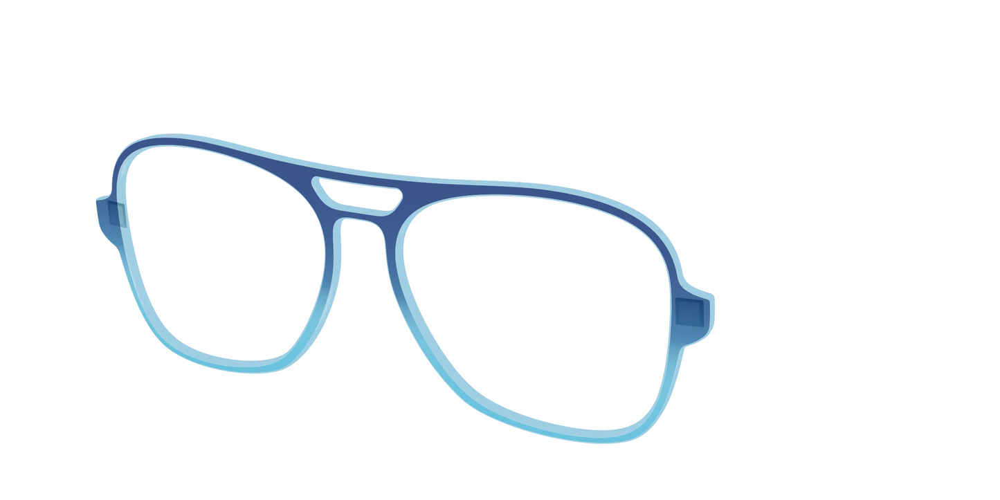 The Indigo to Sky Blue Gradient Crystal