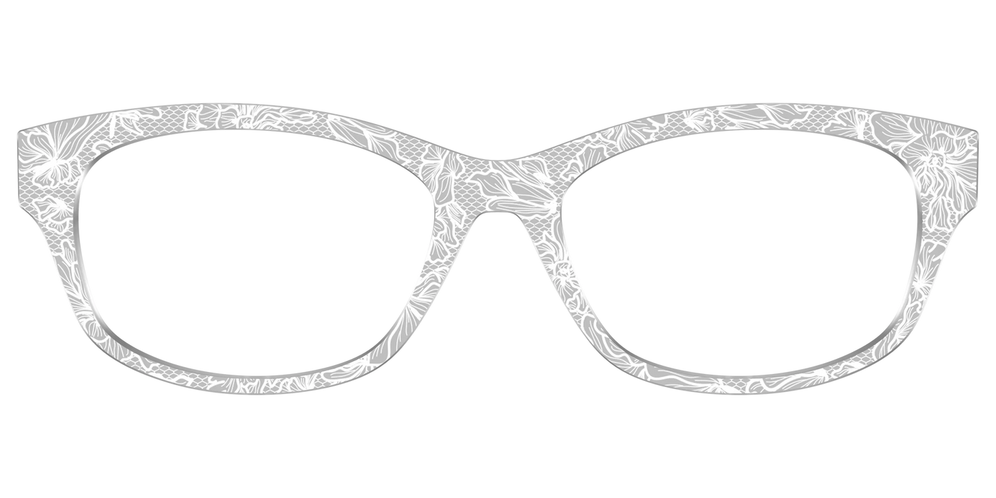 The Pale Gray Floral Lace