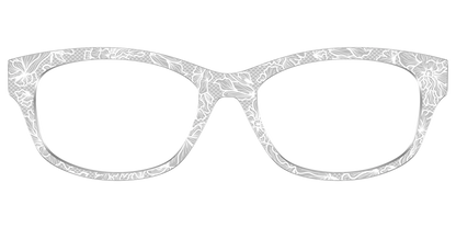 The Pale Gray Floral Lace