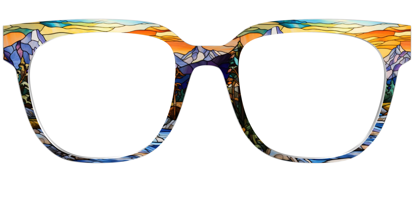The Mountainscape Stained Glass