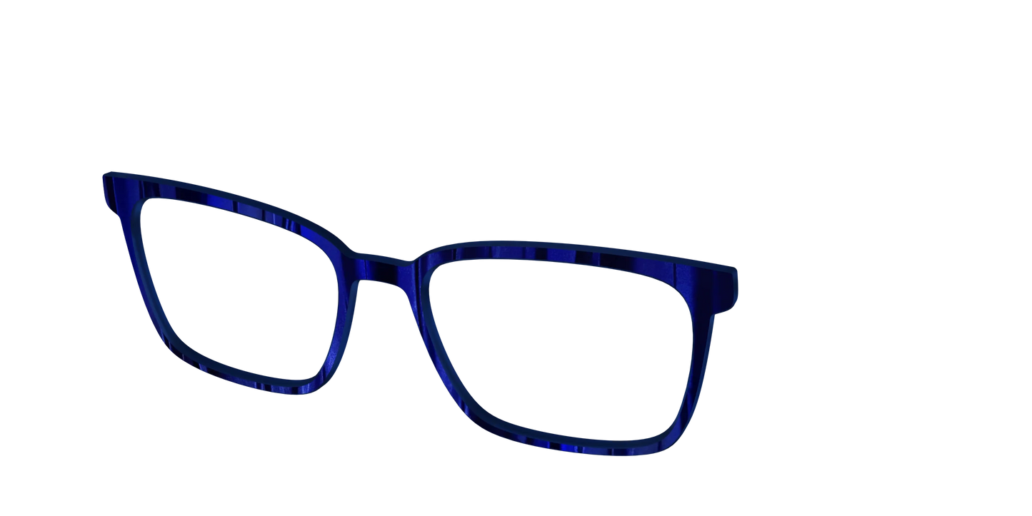 The Indigo Moire Stripes