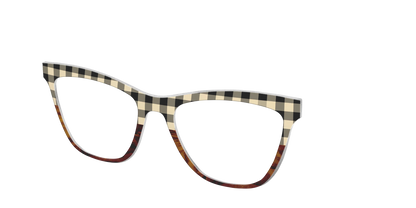 The Ivory Plaid Wood Split