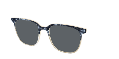 The Polarized Navy to Taupe Pearl Split Sun Top