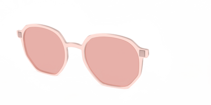 The Pink Crystal With Coral Pink Lens