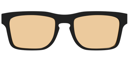 The Black With Umber Brown Lens