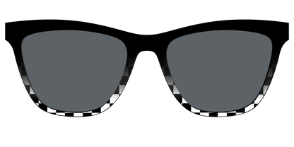 The Polarized Checkerboard Fade Sun Top