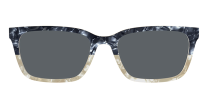 The Polarized Navy to Taupe Pearl Split Sun Top