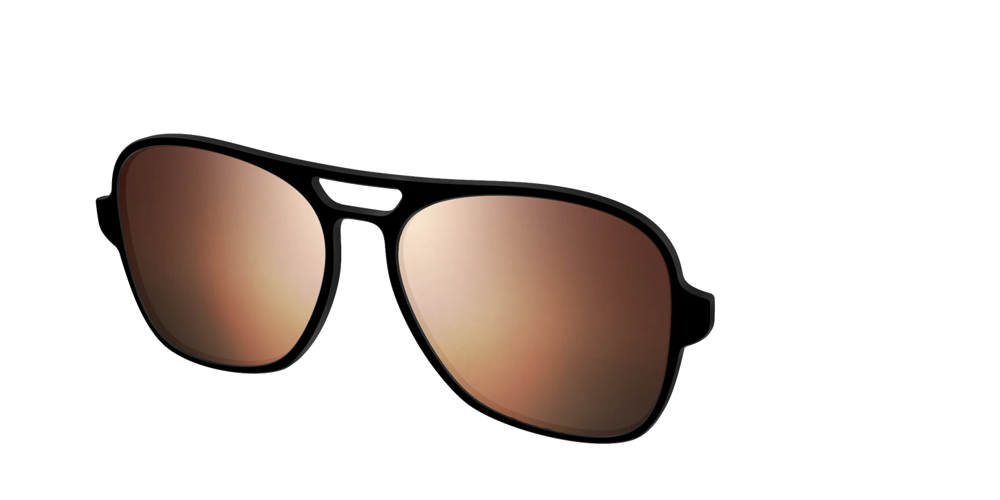 The Polarized Gold Reflective Sun Top