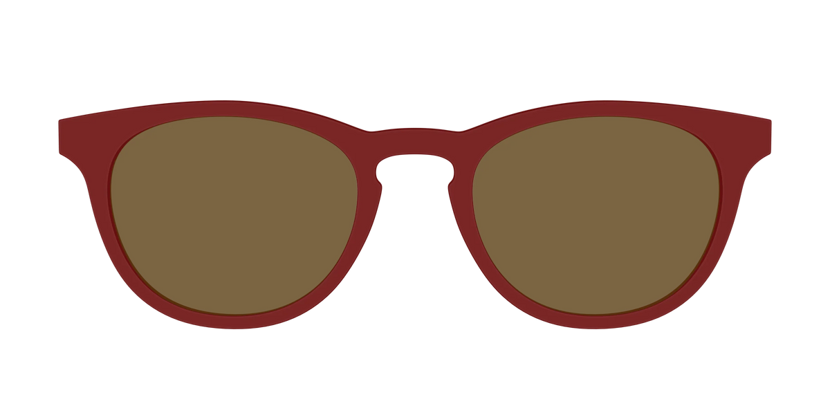 The Polarized Burgundy Sun Top