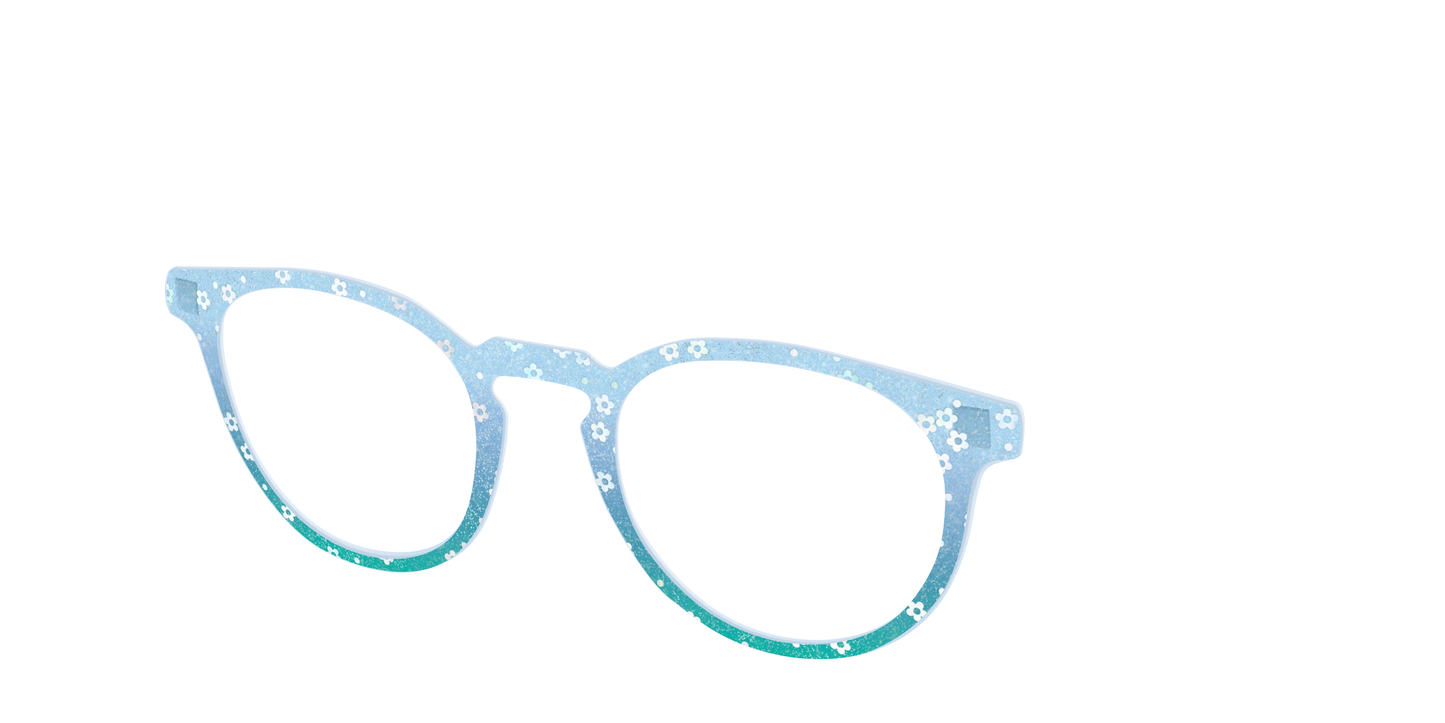 The Sky Blue Crystal with Daisy Glitter