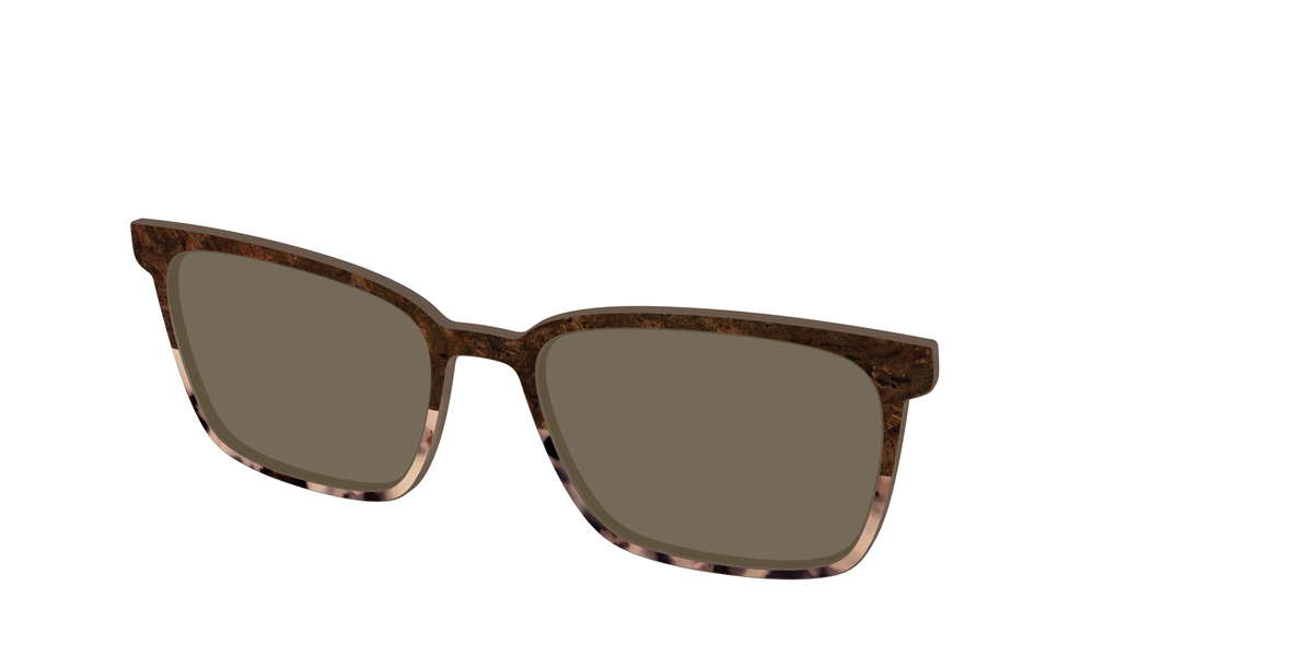 The Polarized Dark Oak Tortoise Split Sun Top
