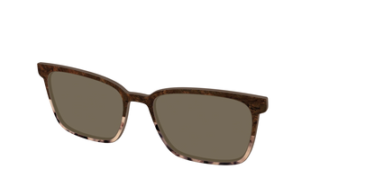 The Polarized Dark Oak Tortoise Split Sun Top