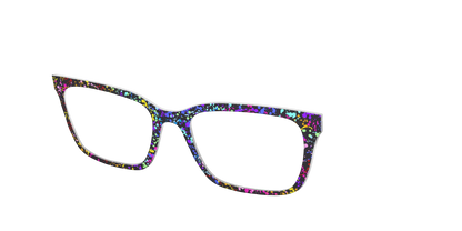 The Rainbow Splatter Black