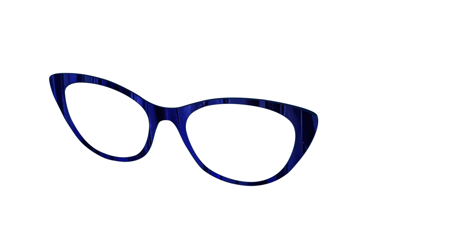 The Indigo Moire Stripes
