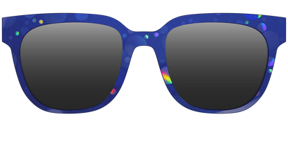 The Polarized Navy Holographic Bubbles Sun Top
