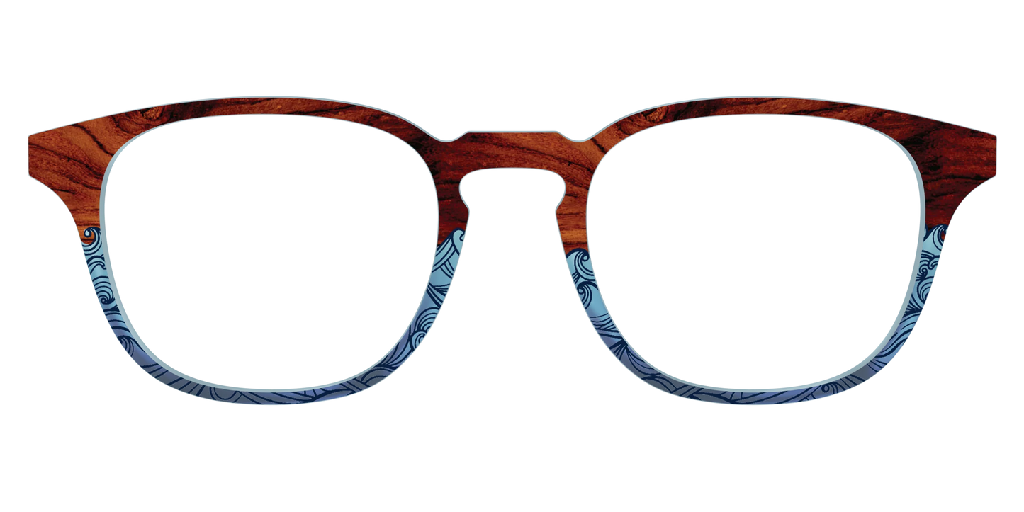The Blue Wood Waves Crystal