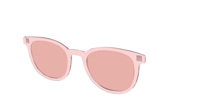 The Pink Crystal With Coral Pink Lens