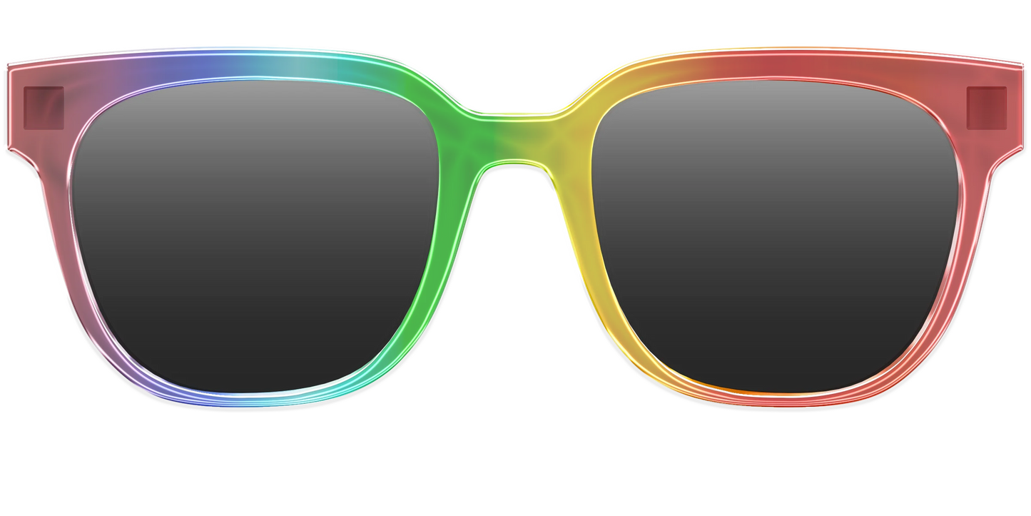 The Polarized Rainbow Gradient Sun Top