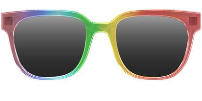 The Polarized Rainbow Gradient Sun Top