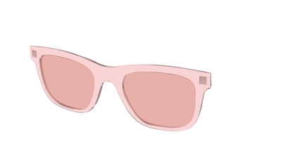 The Pink Crystal With Coral Pink Lens
