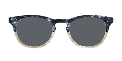 The Polarized Navy to Taupe Pearl Split Sun Top