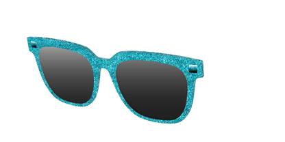 The Polarized Aquamarine Sparkle Sun Top