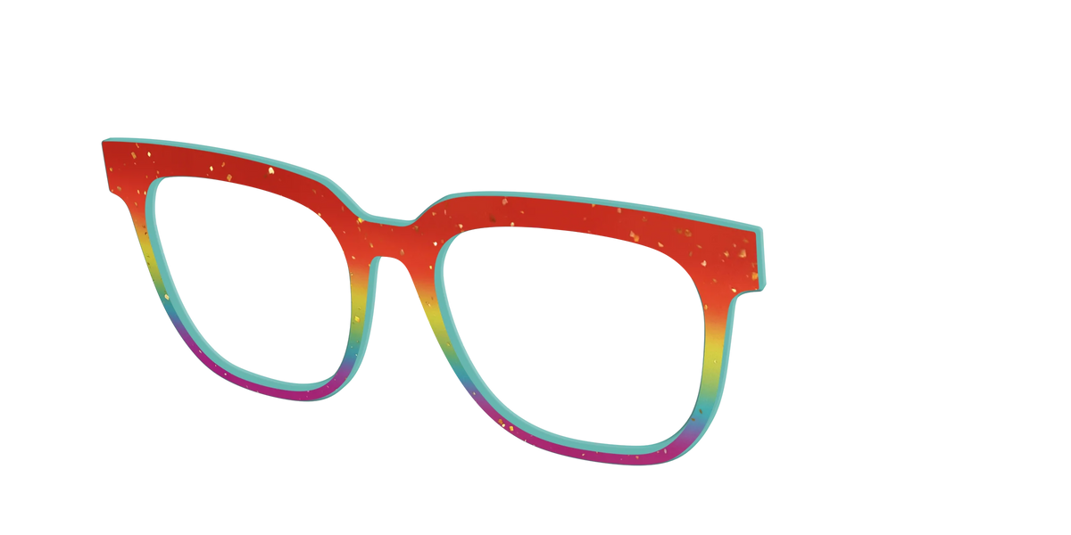 The Spectrum Gradient with Gold Flakes