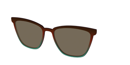 The Polarized Mahogany to Juniper Woodgrain Sun Top