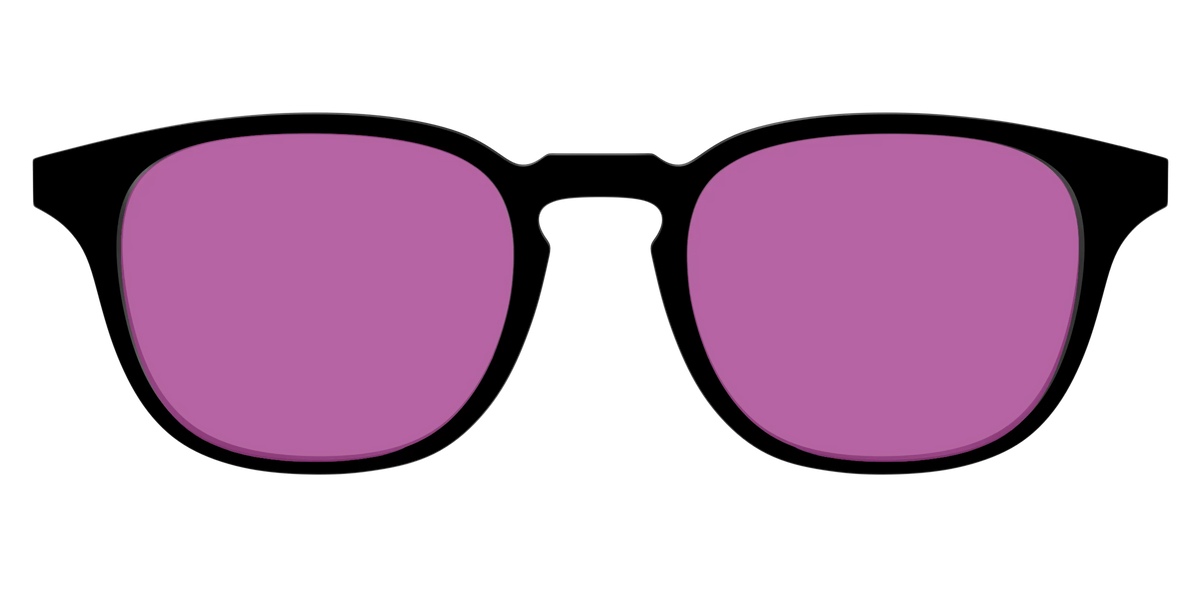The Black with Violet Golf Lens
