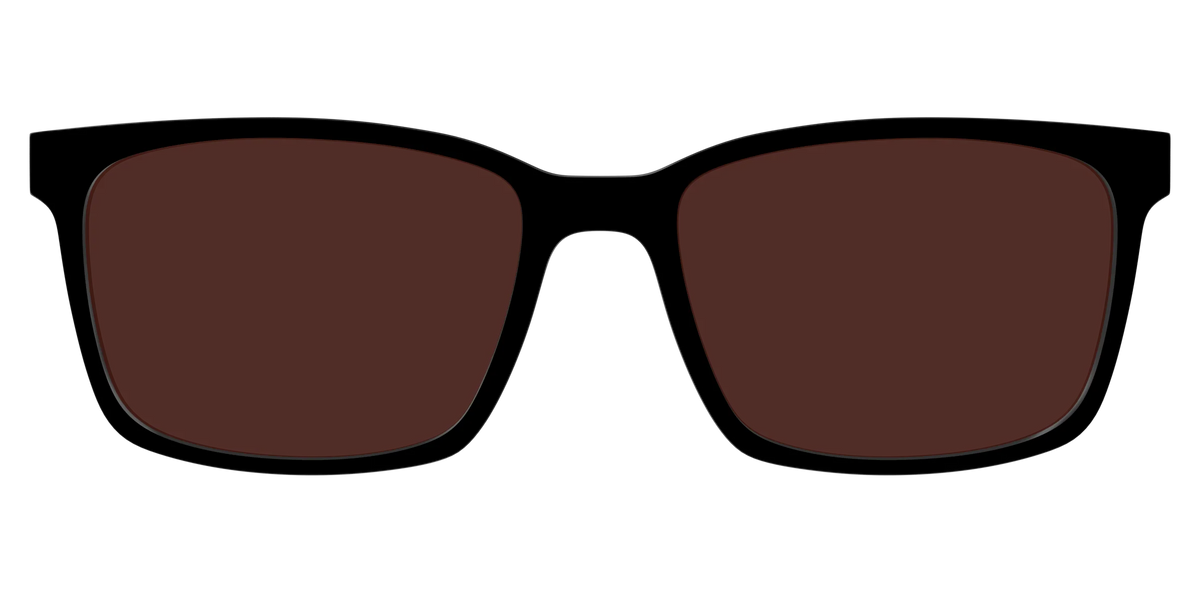 The Black with Brown Golf Lens