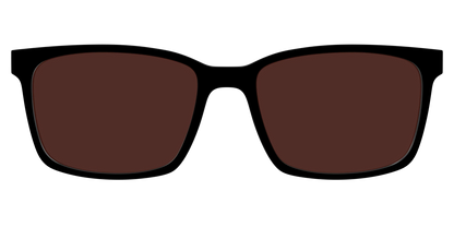 The Black with Brown Golf Lens