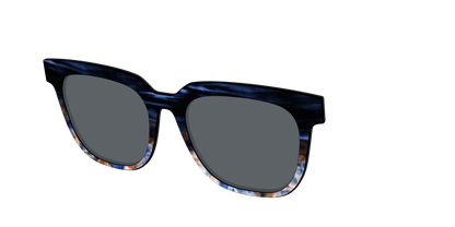 The Polarized Blue Horn Tortoise Sun Top
