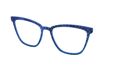 The Blue Shimmer with Silver Foil Anchors