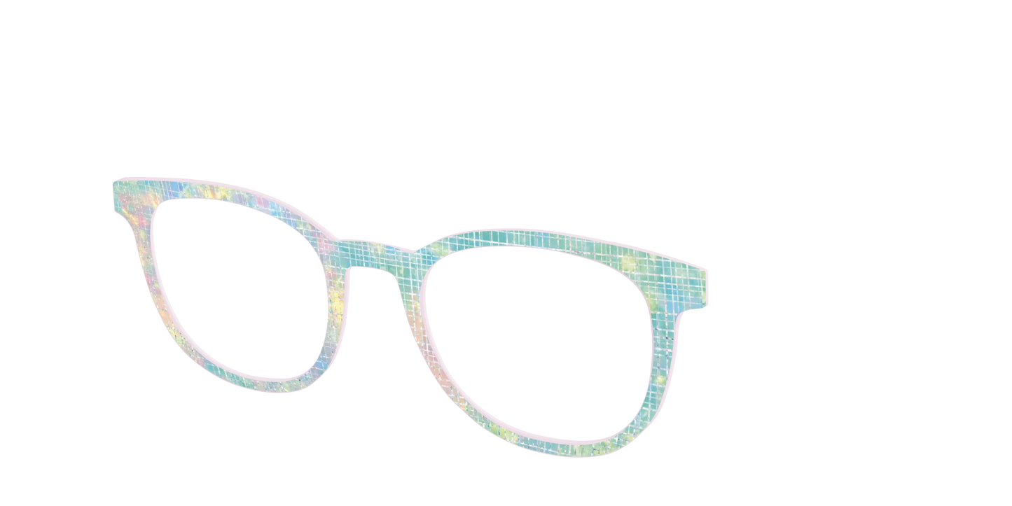 The Pastel Gradient with Holographic Hatching