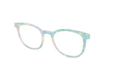 The Pastel Gradient with Holographic Hatching