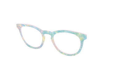 The Pastel Gradient with Holographic Hatching
