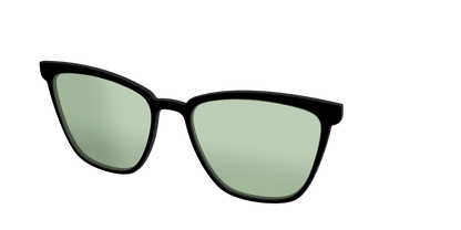 The Black With Sage Green Lens