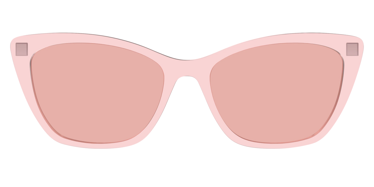 The Pink Crystal With Coral Pink Lens