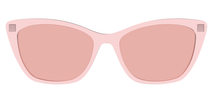 The Pink Crystal With Coral Pink Lens