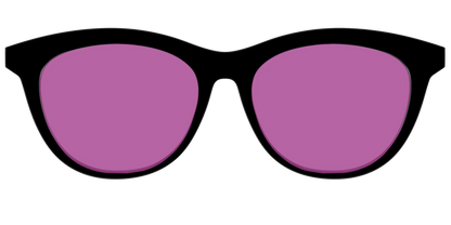 The Black with Violet Golf Lens