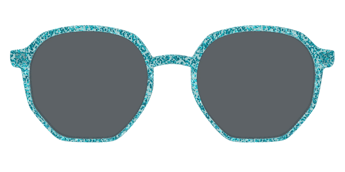 The Polarized Aquamarine Sparkle Sun Top