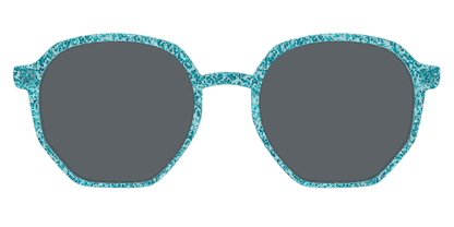 The Polarized Aquamarine Sparkle Sun Top