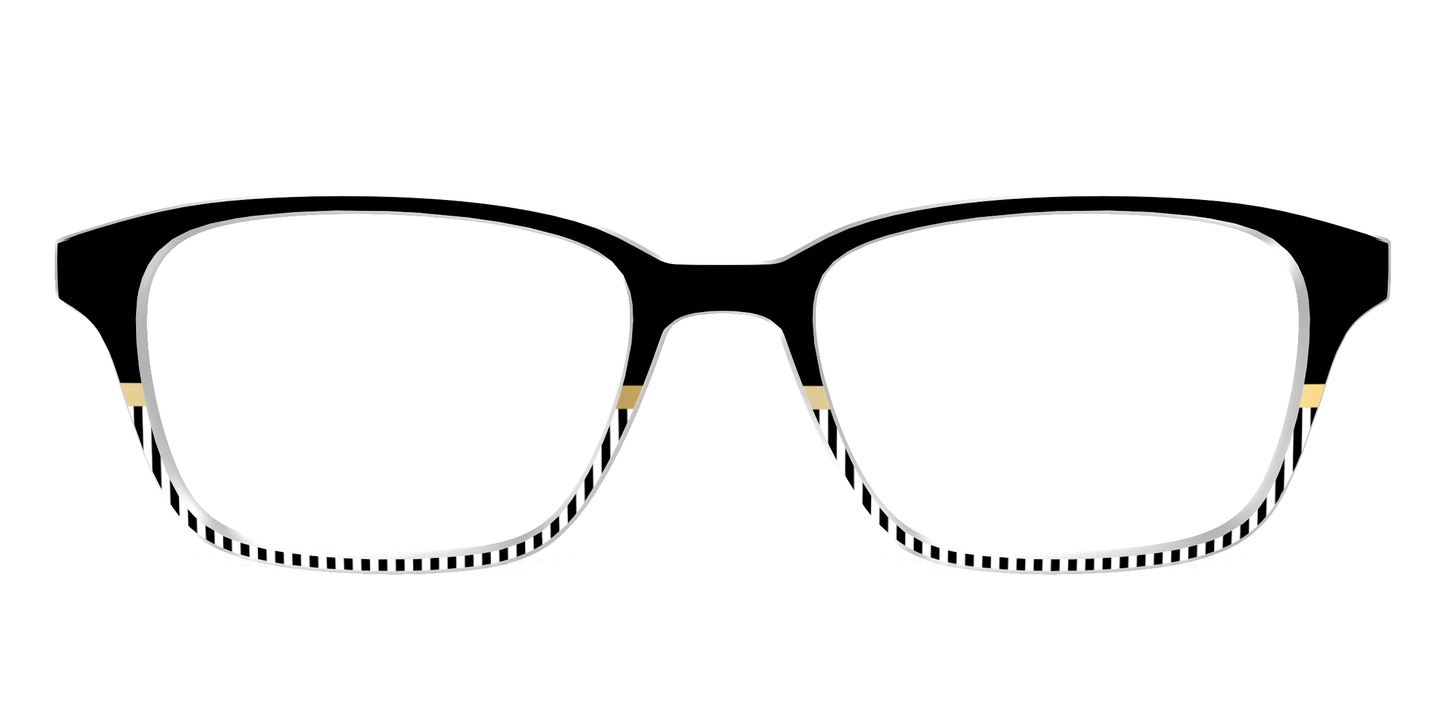 The Chic Stripes Crystal with Gold Foil