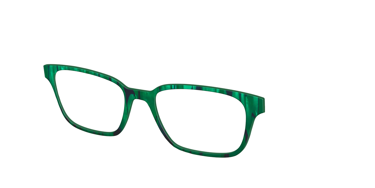 The Emerald Moire Stripes