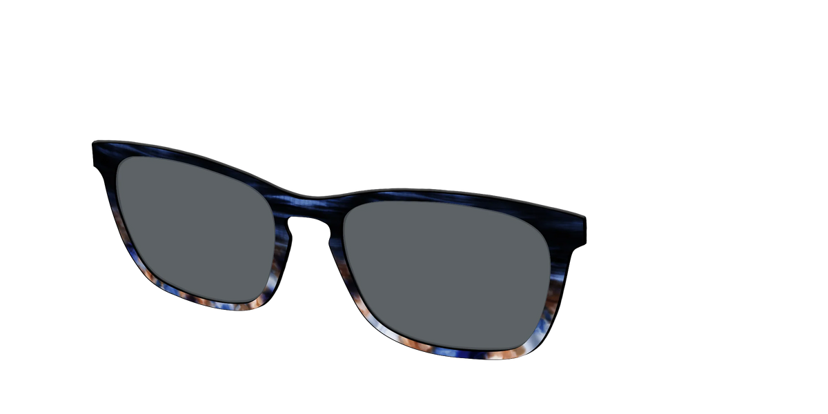 The Polarized Blue Horn Tortoise Sun Top