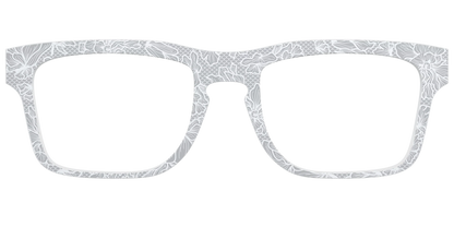 The Pale Gray Floral Lace