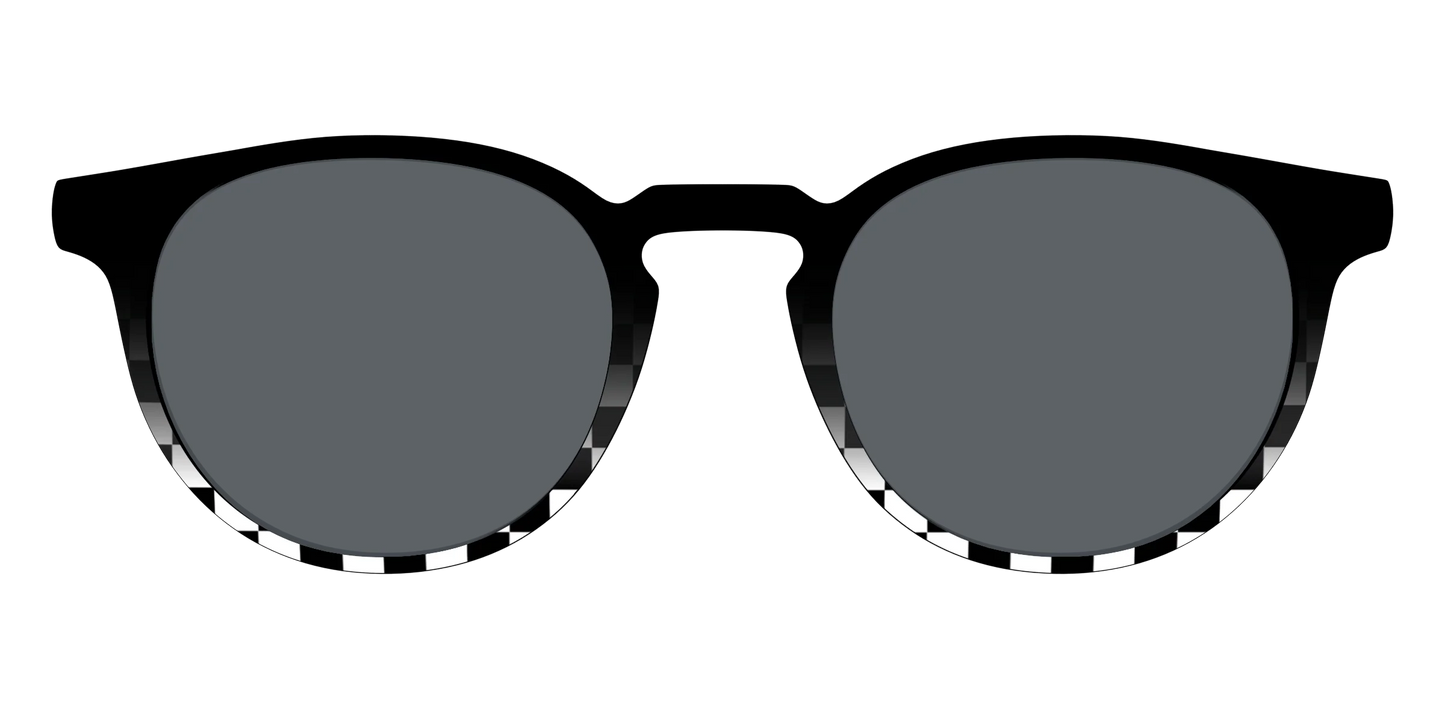 The Polarized Checkerboard Fade Sun Top