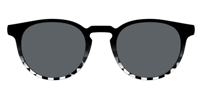 The Polarized Checkerboard Fade Sun Top