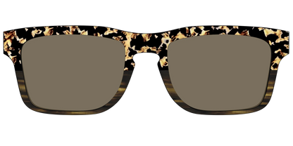 The Polarized Caramel Tortoise Horn Split Sun Top