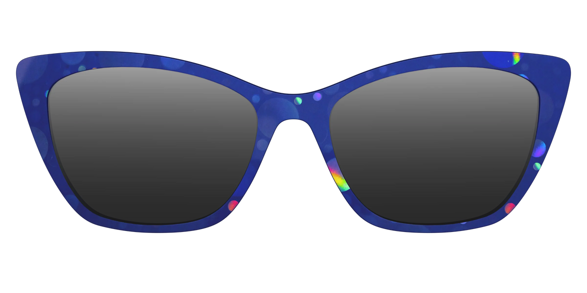 The Polarized Navy Holographic Bubbles Sun Top